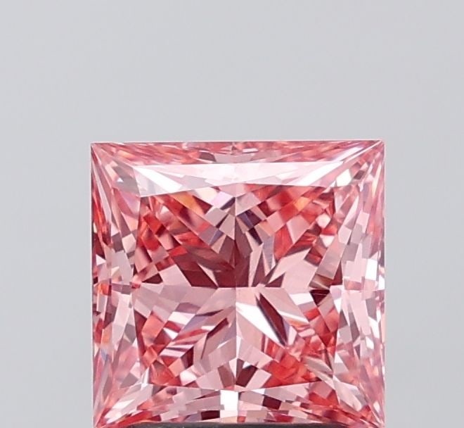 Loose Diamond - PRINCESS 2.02ct Fancy Vivid Pink VS1
