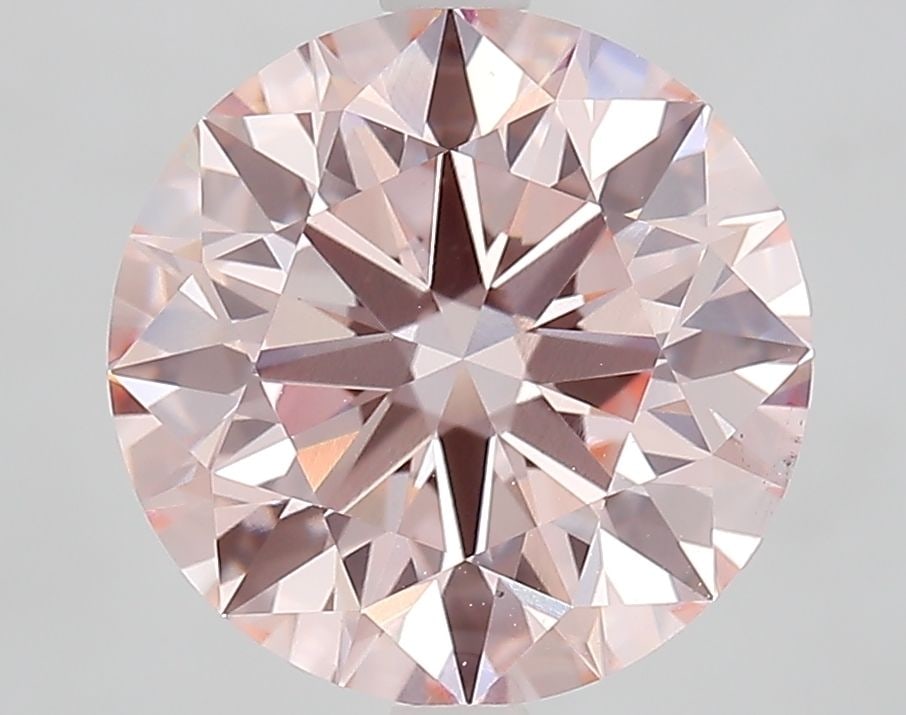 Ideal Loose Diamond - ROUND 4.33ct Fancy Vivid Pink VS2