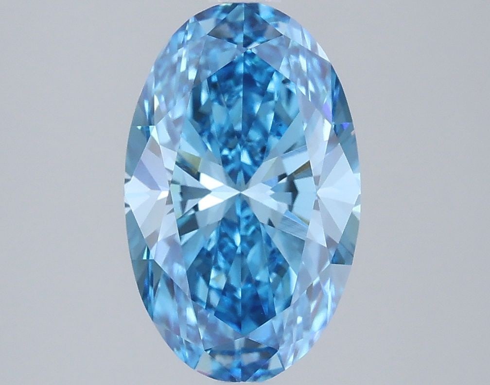 Loose Diamond - OVAL 2.72ct Fancy Vivid Blue VVS2