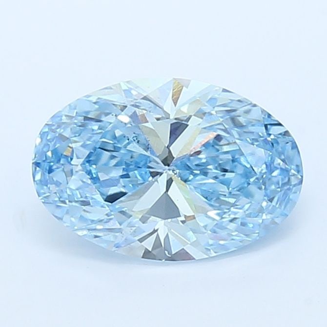 Loose Diamond - OVAL 2.02ct Fancy Vivid Blue VS2