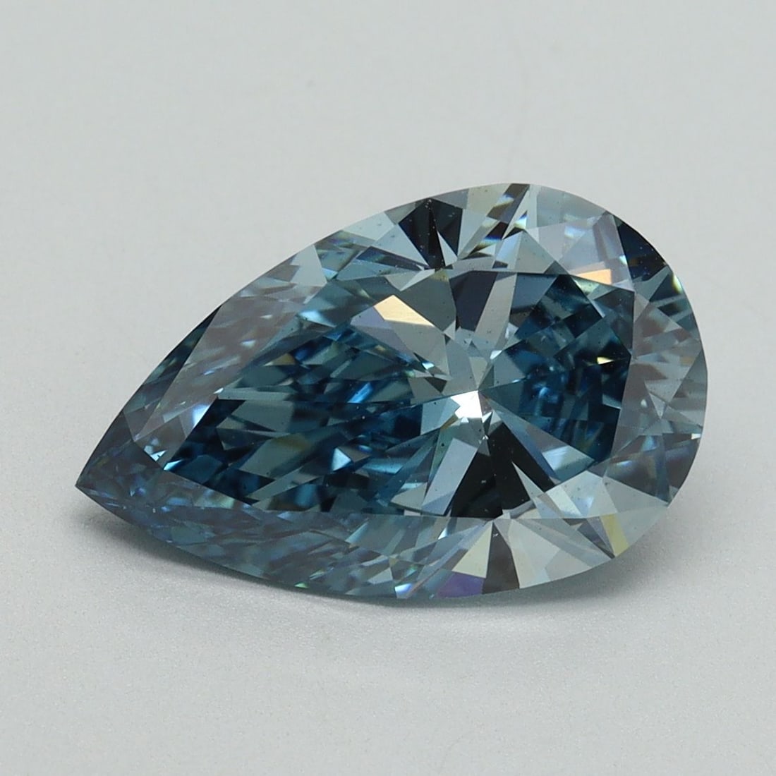 Loose Diamond - PEAR 3.02ct Fancy Vivid Blue VS2