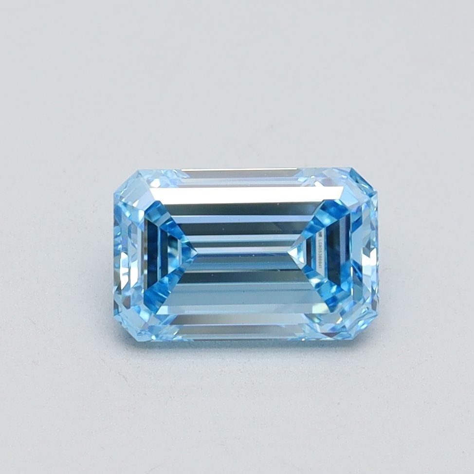Loose Diamond - EMERALD 1.08ct Fancy Intense Blue VS1