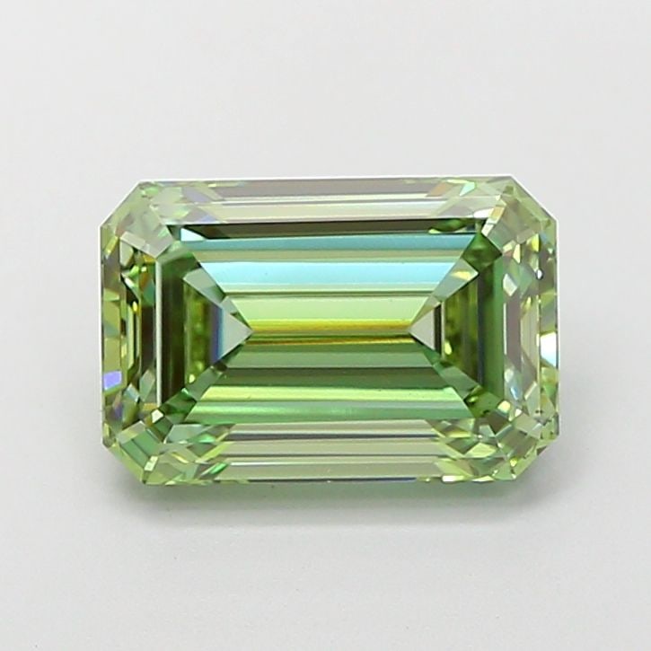 Loose Diamond - EMERALD 3.03ct Fancy Vivid Green VS2: Loose Diamond - EMERALD 3.03ct Fancy Vivid Green VS2 Source: This is a real non-mined Diamond that has been grown in a lab Shape: EMERALD Carats: 3.03 Color: Fancy Vivid Green Certification: IGI Video
