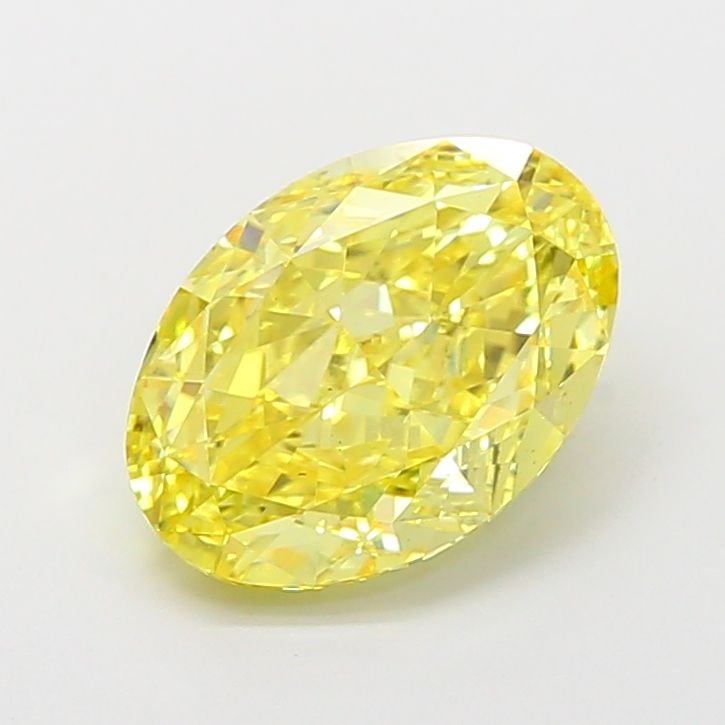 Loose Diamond - OVAL 4.06ct Fancy Vivid Yellow VS2