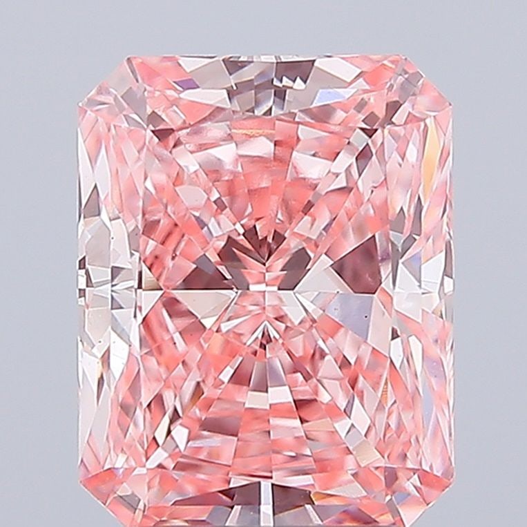Loose Diamond - RADIANT 3.5ct Fancy Vivid Pink VS1