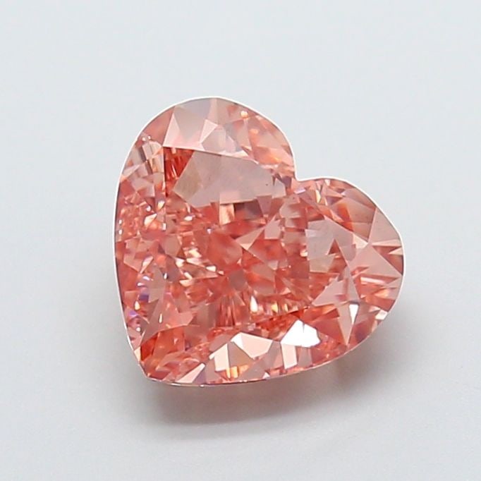 Loose Diamond - HEART 3.16ct Fancy Intense Brown Pink VS1