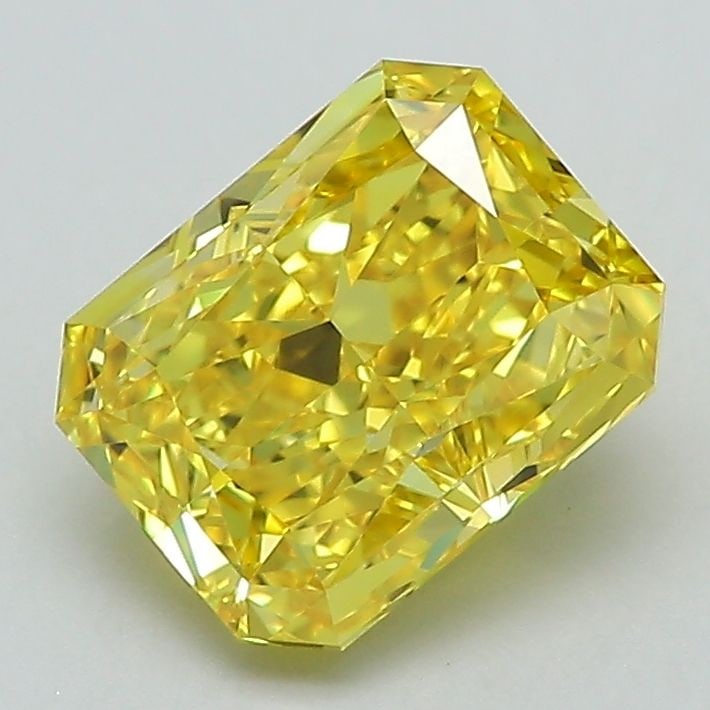 Loose Diamond - RADIANT 2.03ct Fancy Vivid Yellow VS1: Loose Diamond - RADIANT 2.03ct Fancy Vivid Yellow VS1 Source: This is a real non-mined Diamond that has been grown in a lab Shape: RADIANT Carats: 2.03 Color: Fancy Vivid Yellow Certification: IGI Vid