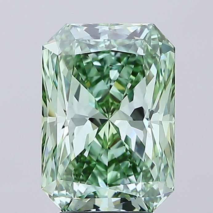 Loose Diamond - RADIANT 4.04ct Fancy Vivid Green VS1: Loose Diamond - RADIANT 4.04ct Fancy Vivid Green VS1 Source: This is a real non-mined Diamond that has been grown in a lab Shape: RADIANT Carats: 4.04 Color: Fancy Vivid Green Certification: IGI Video