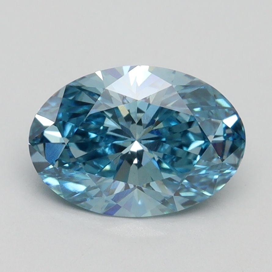 Loose Diamond - OVAL 1.63ct Fancy Vivid Blue VS2