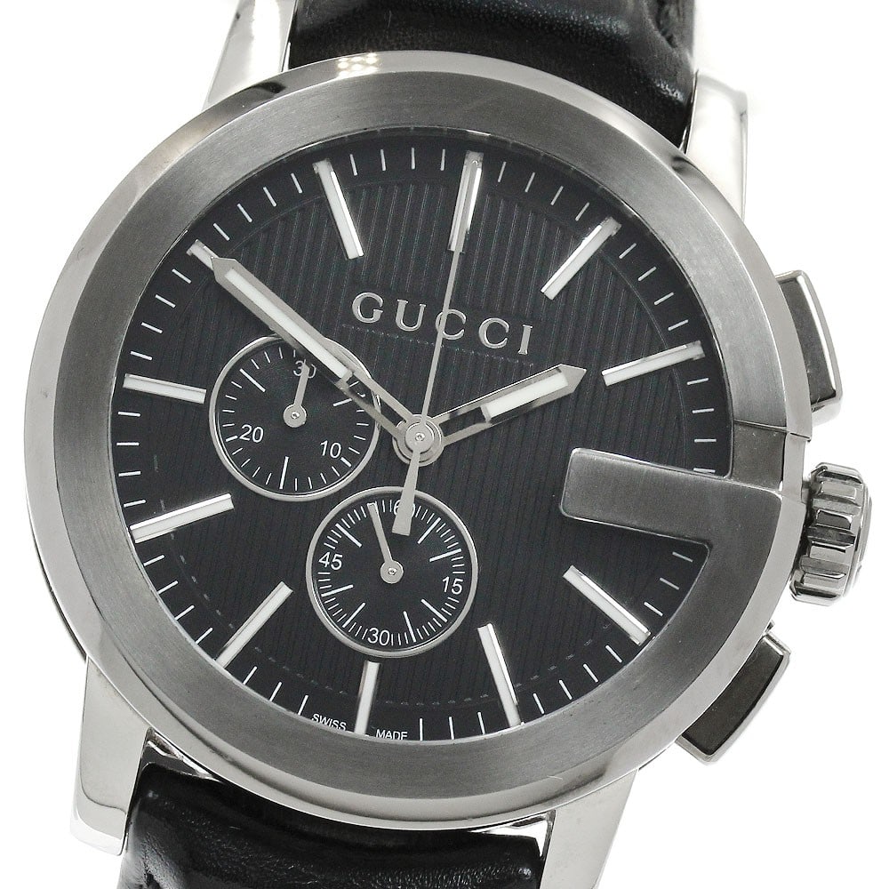 Gucci G Chrono quartz chronograph men's wristwatch 101.2 YA101205 (1 of 7)