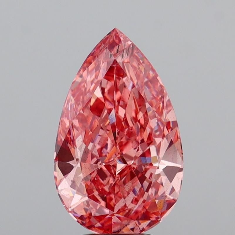 Loose Diamond - PEAR 5.02ct Fancy Vivid Pink SI2