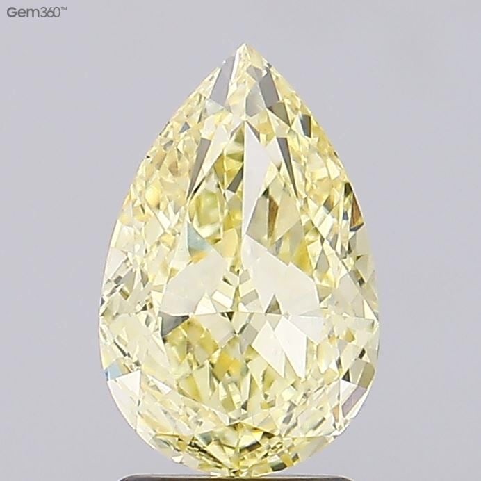 Loose Diamond - PEAR 2.52ct Fancy Intense Yellow VVS2