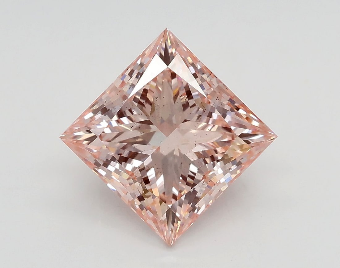 Loose Diamond - PRINCESS 3.2ct Fancy Intense Pink SI1