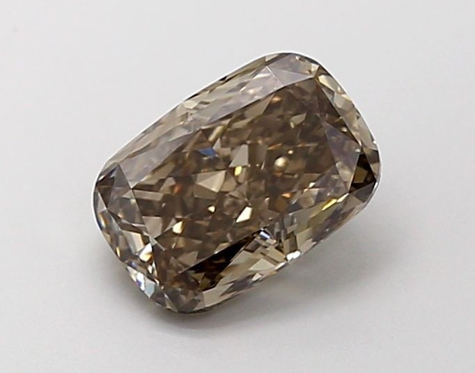 Loose Diamond - CUSHION BRILLIANT 1.54ct Fancy Vivid Black VS1