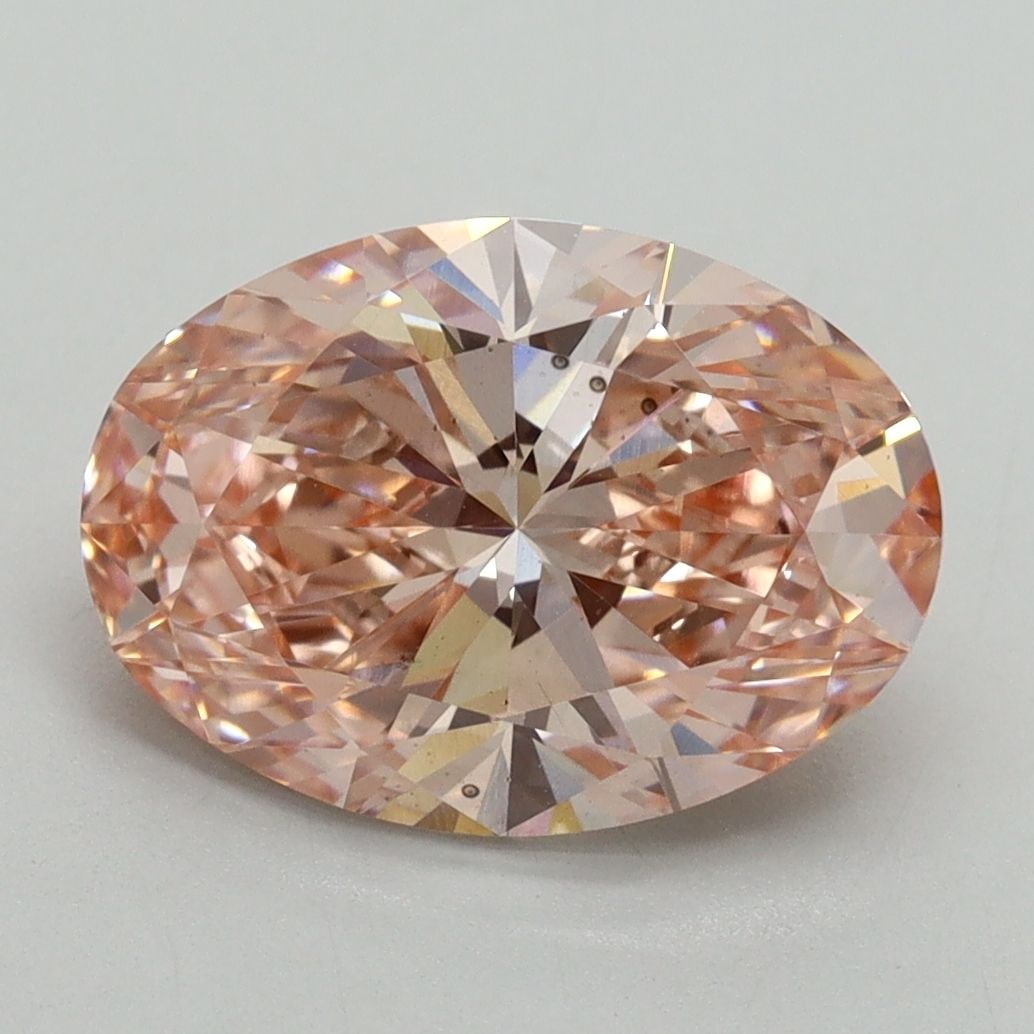 Loose Diamond - OVAL 3.14ct Fancy Vivid Pink VS2