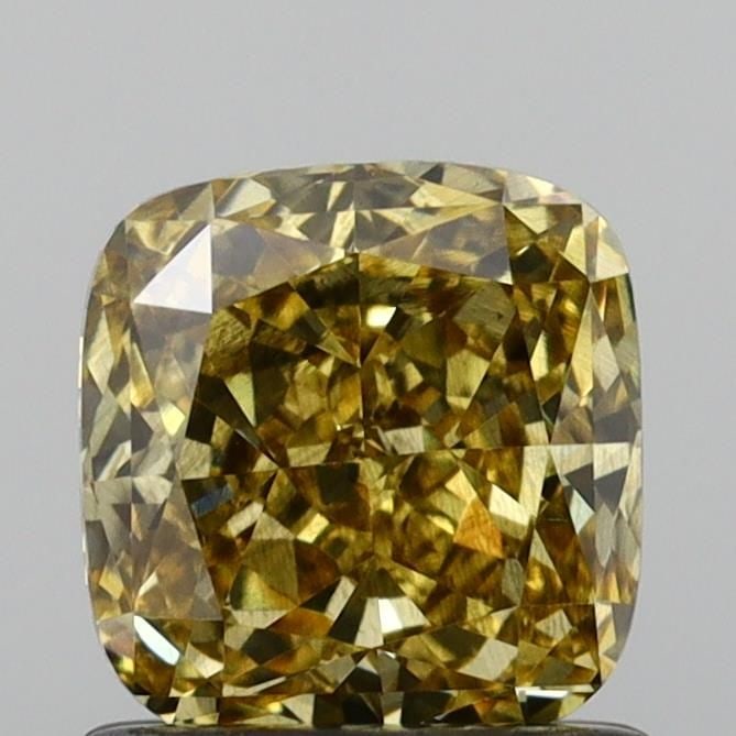 Loose Diamond - CUSHION MODIFIED 1.03ct Fancy Vivid Yellow SI1