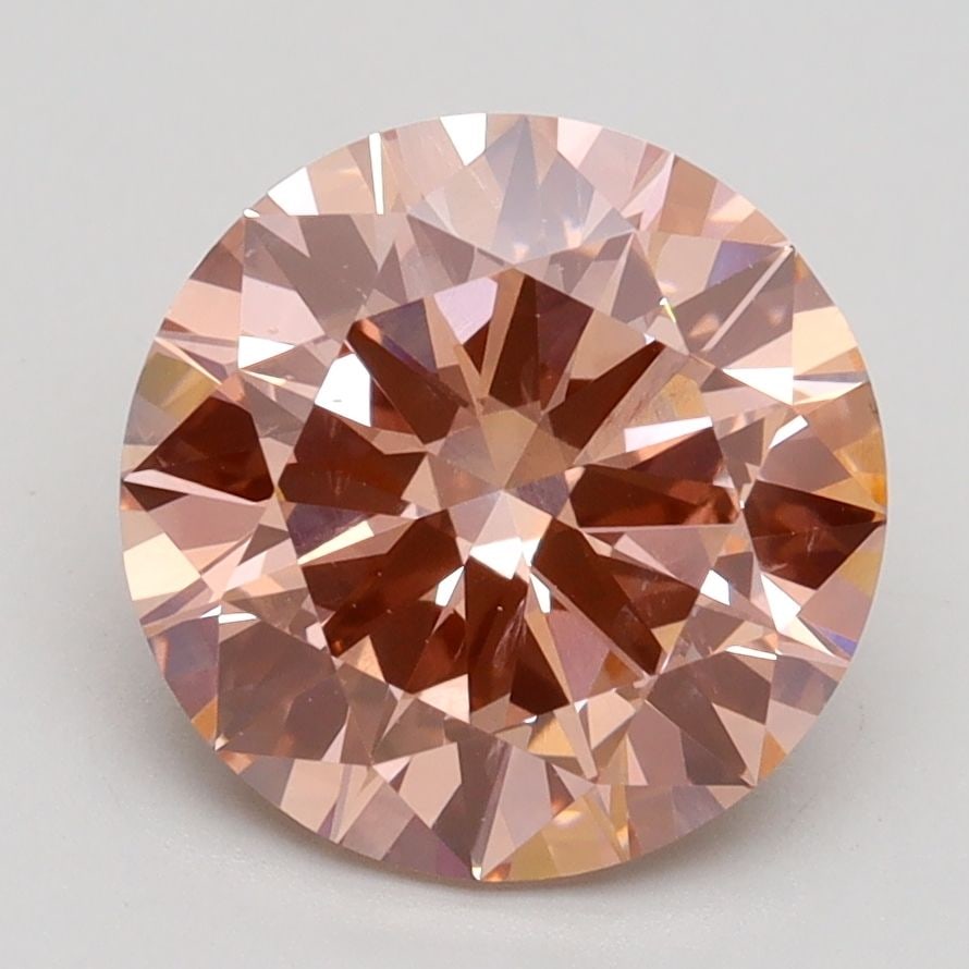 Loose Diamond - ROUND 3.0ct Fancy Intense Pink SI1