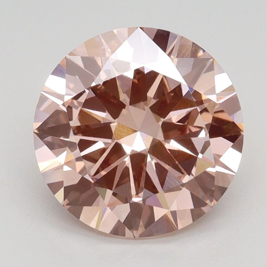 Loose Diamond - ROUND 3.01ct Fancy Intense Pink VVS2