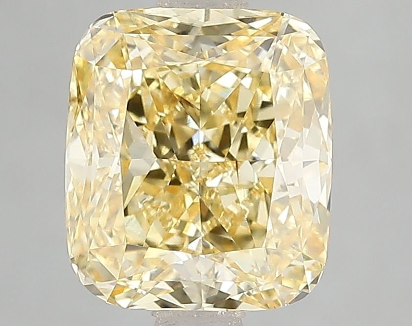 Loose Diamond - CUSHION MODIFIED 3.03ct Fancy Intense Yellow VS2