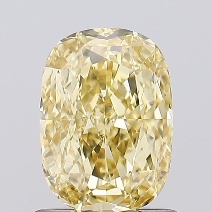 Loose Diamond - CUSHION MODIFIED 1.0ct Fancy Intense Yellow VS1