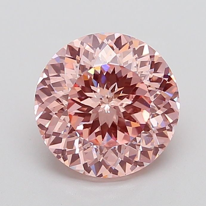 Loose Diamond - ROUND 4.35ct Fancy Intense Pink VVS2
