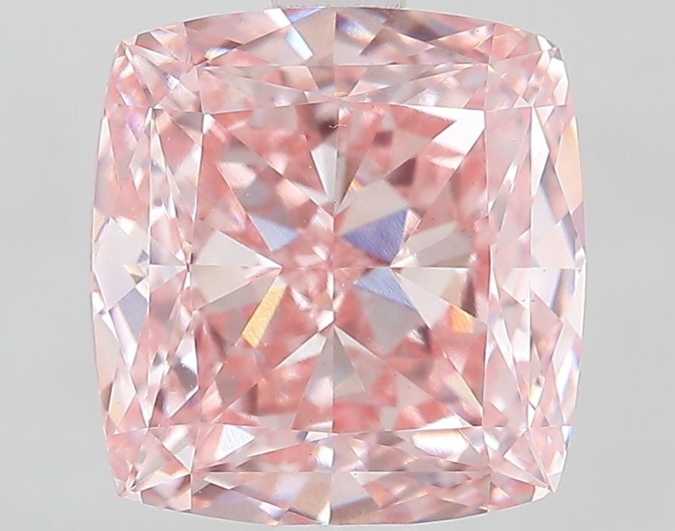 Loose Diamond - CUSHION MODIFIED 3.06ct Fancy Vivid Pink VS1