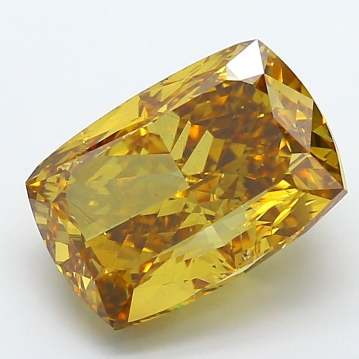 Loose Diamond - CUSHION MODIFIED 9.21ct Fancy Intense Brown Yellow SI1 (1 of 1)