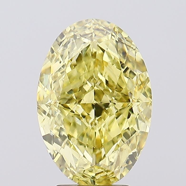 Loose Diamond - OVAL 5.64ct Fancy Vivid Yellow VS2: Loose Diamond - OVAL 5.64ct Fancy Vivid Yellow VS2 Source: This is a real non-mined Diamond that has been grown in a lab Shape: OVAL Carats: 5.64 Color: Fancy Vivid Yellow Certification: IGI Video: