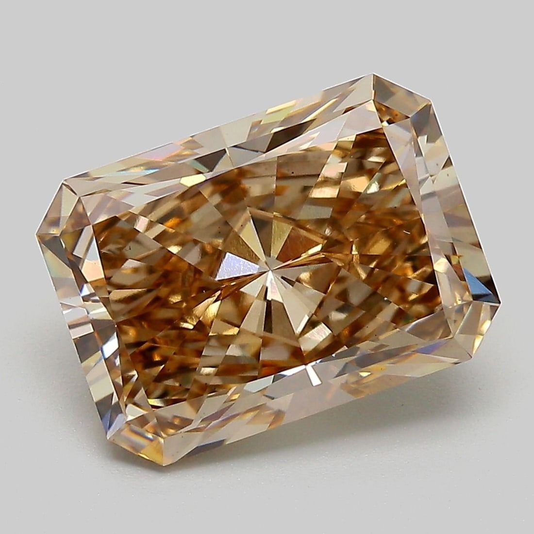 Loose Diamond - RADIANT 5.27ct Fancy Brown VS2