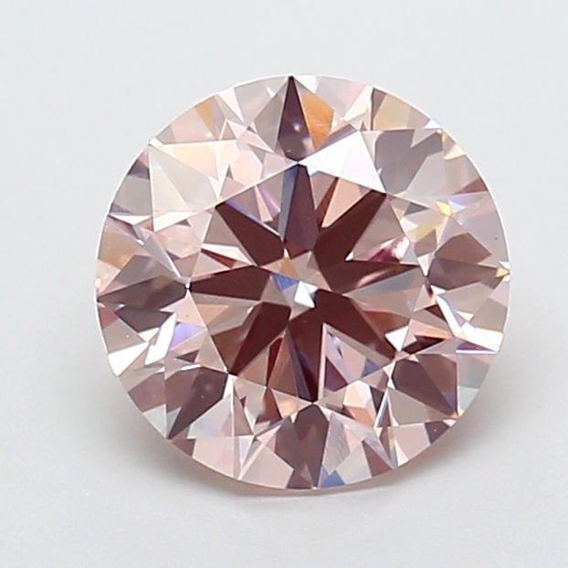 Ideal Loose Diamond - ROUND 3.84ct Fancy Light Pink VS1