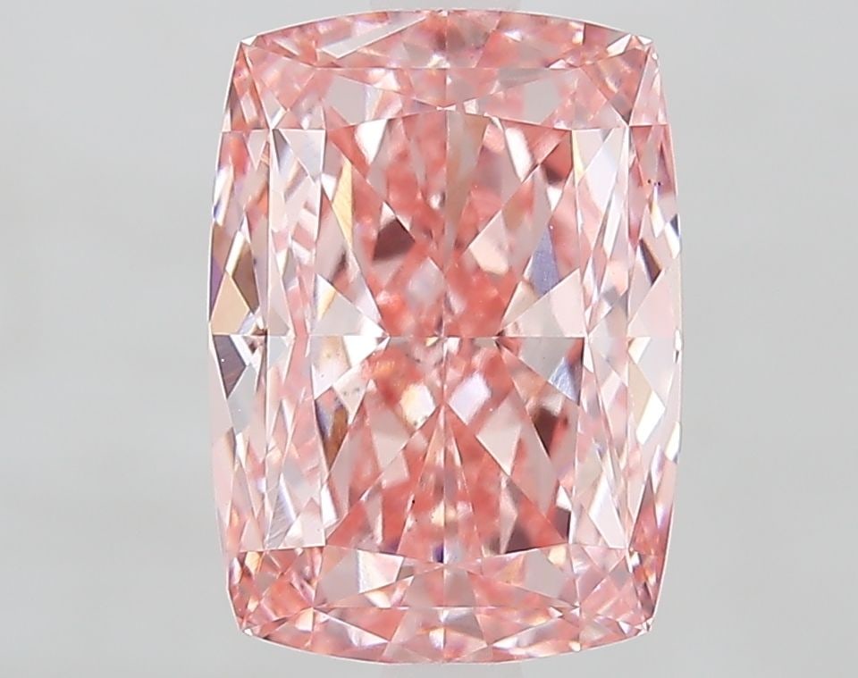 Loose Diamond - CUSHION MODIFIED 3.08ct Fancy Vivid Pink VS1
