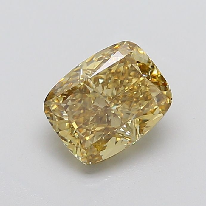 Loose Diamond - CUSHION MODIFIED 3.0ct Fancy Gray Yellow VS1