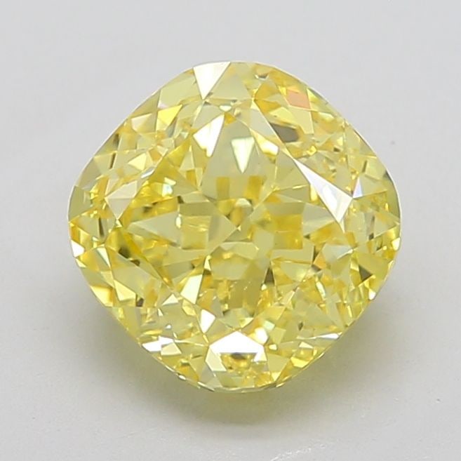 Loose Diamond - CUSHION MODIFIED 5.0ct Fancy Intense Yellow VS2: Loose Diamond - CUSHION MODIFIED 5.0ct Fancy Intense Yellow VS2 Source: This is a real non-mined Diamond that has been grown in a lab Shape: CUSHION MODIFIED Carats: 5.0 Color: Fancy Intense Yellow Ce