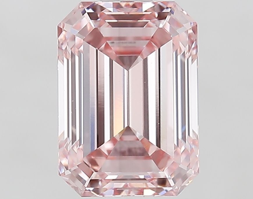 Loose Diamond - EMERALD 1.83ct Fancy Intense Pink VVS2