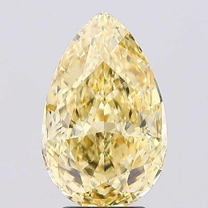 Loose Diamond - PEAR 3.51ct Fancy Intense Yellow SI1: Loose Diamond - PEAR 3.51ct Fancy Intense Yellow SI1 Source: This is a real non-mined Diamond that has been grown in a lab Shape: PEAR Carats: 3.51 Color: Fancy Intense Yellow Certification: IGI Video