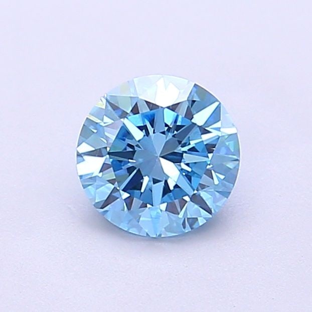 Loose Diamond - ROUND 0.63ct Fancy Vivid Blue VS2