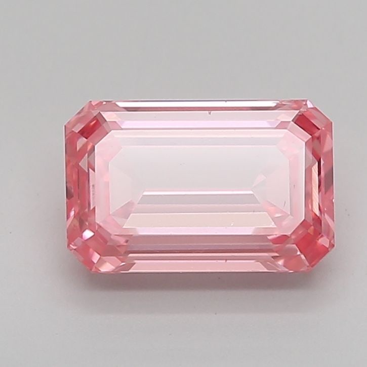 Loose Diamond - EMERALD 2.0ct Fancy Vivid Pink VS2