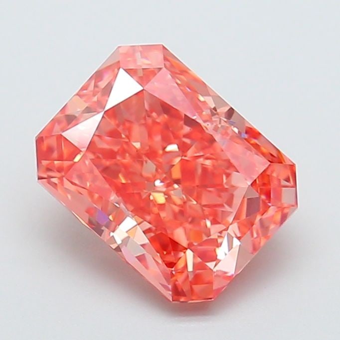 Loose Diamond - RADIANT 3.31ct Fancy Vivid Pink VS2