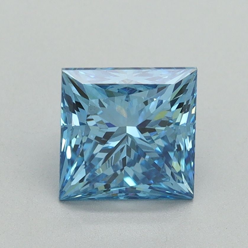 Loose Diamond - PRINCESS 1.54ct Fancy Vivid Blue VS1