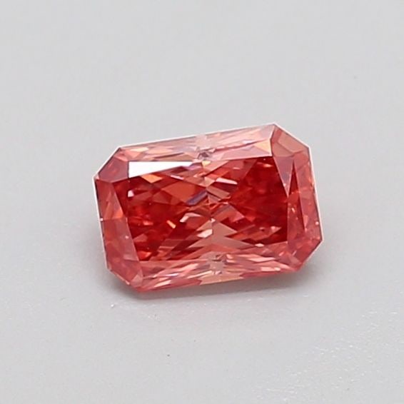 Loose Diamond - RADIANT 0.36ct Fancy Vivid Brownish Pink VS1