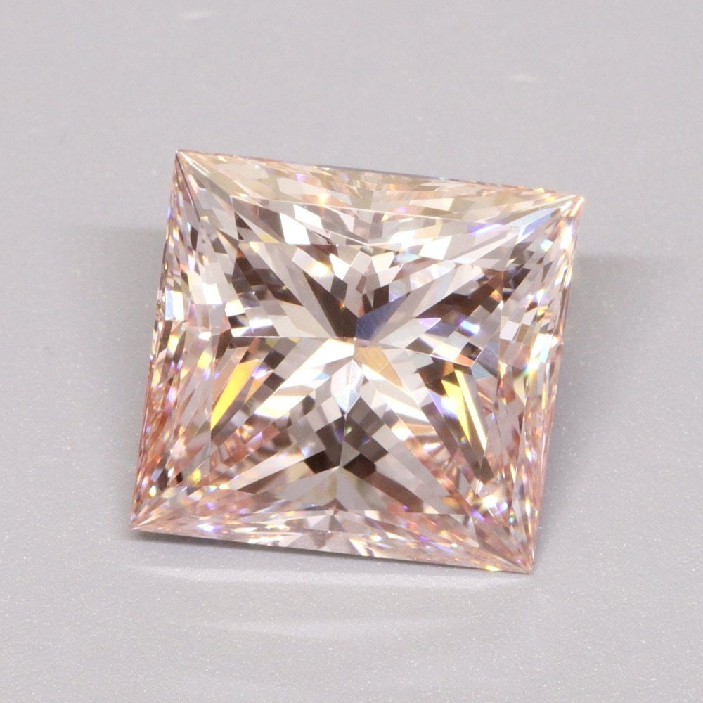 Loose Diamond - PRINCESS 4.03ct Fancy Intense Pink VVS2