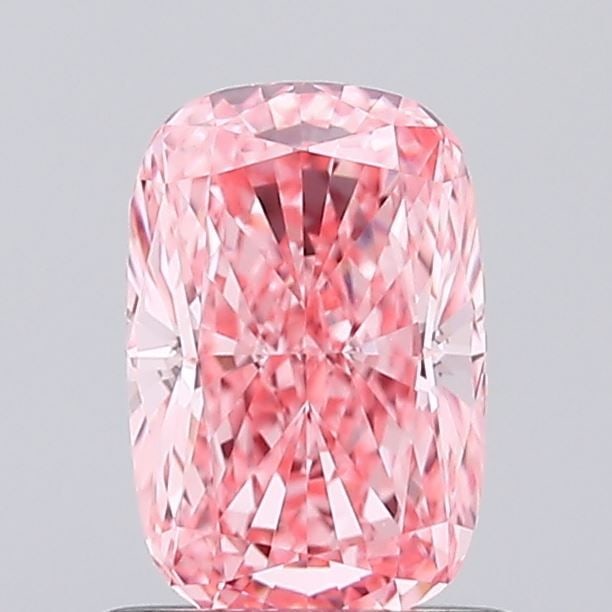 Loose Diamond - CUSHION MODIFIED 0.9ct Fancy Vivid Pink VVS2