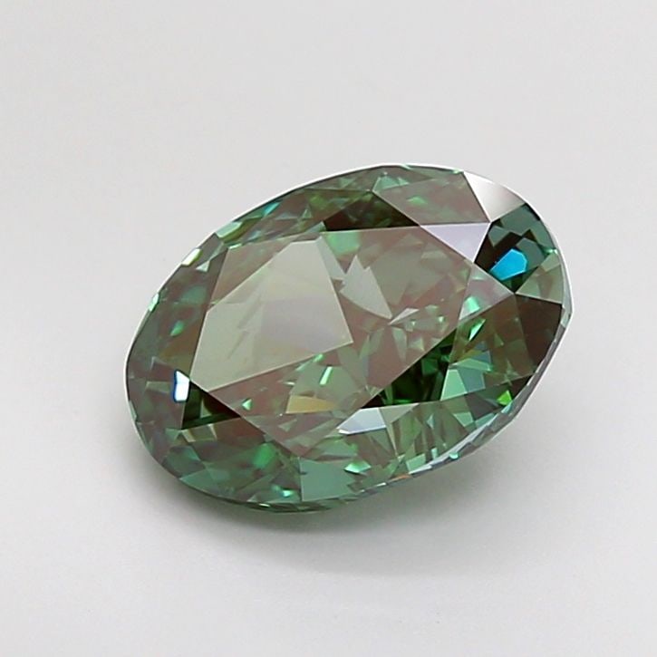 Loose Diamond - OVAL 3.04ct Fancy Vivid Green VVS2 (1 of 1)