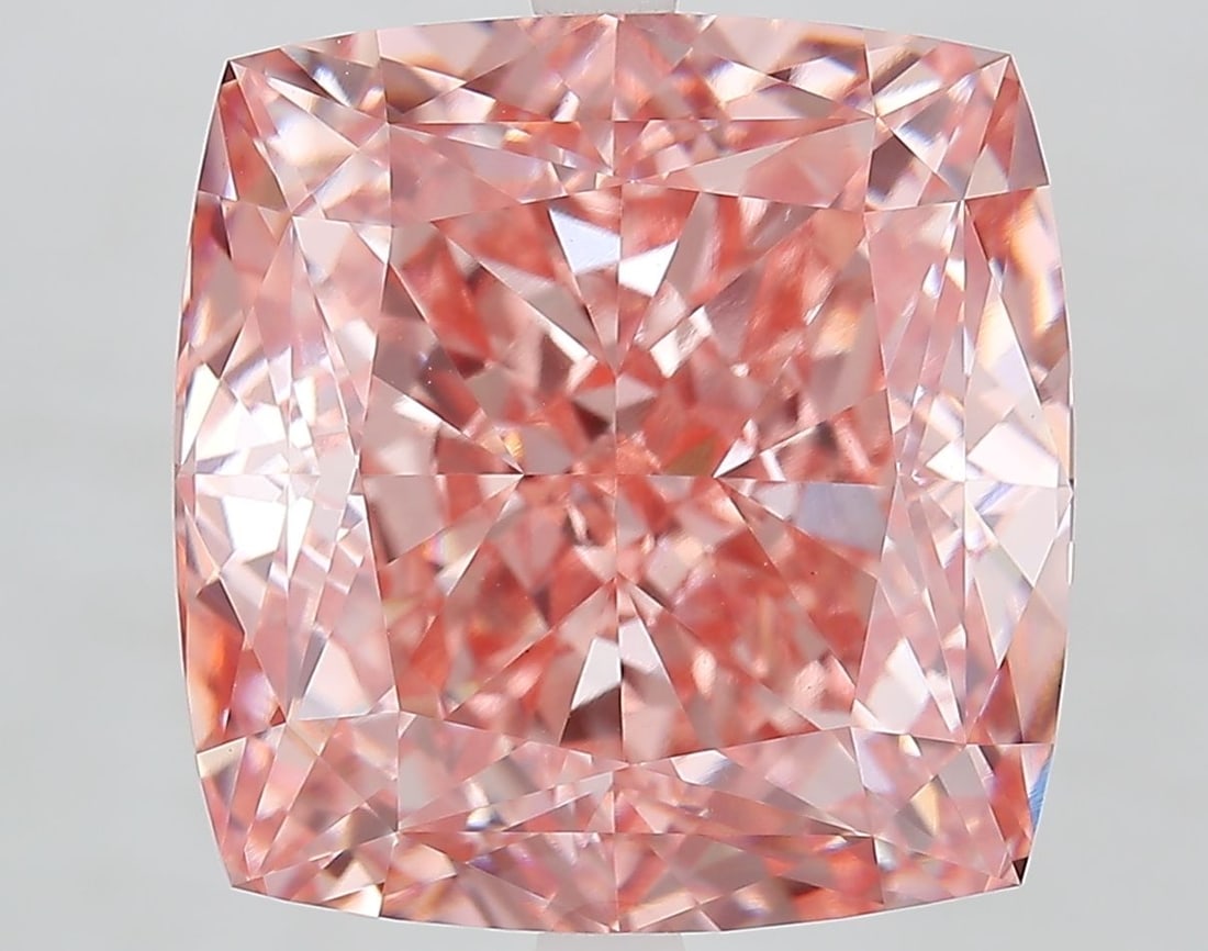 Loose Diamond - CUSHION MODIFIED 15.01ct Fancy Vivid Pink VVS2