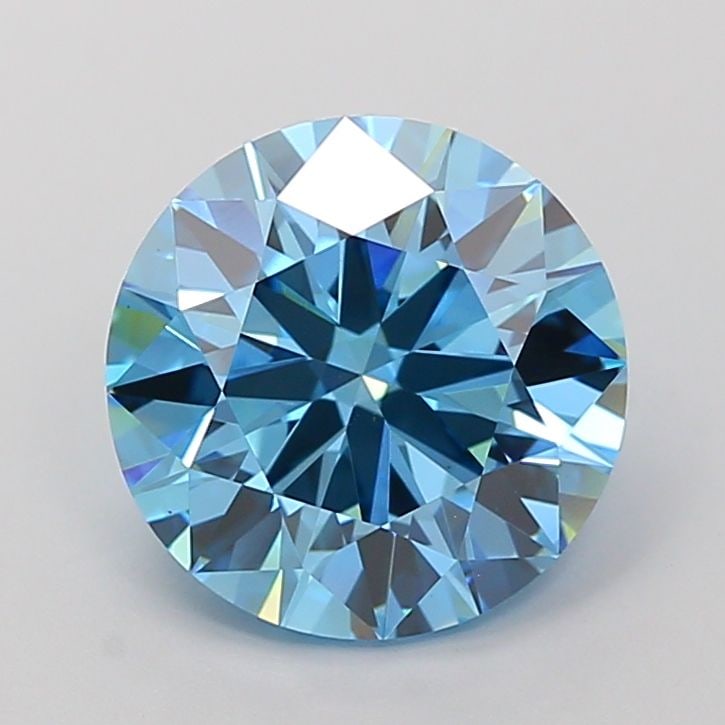 Loose Diamond - ROUND 3.5ct Fancy Vivid Blue VS1