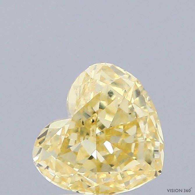 Loose Diamond - HEART 1.12ct Fancy Intense Yellow VVS2: Loose Diamond - HEART 1.12ct Fancy Intense Yellow VVS2 Source: This is a real non-mined Diamond that has been grown in a lab Shape: HEART Carats: 1.12 Color: Fancy Intense Yellow Certification: IGI Vi