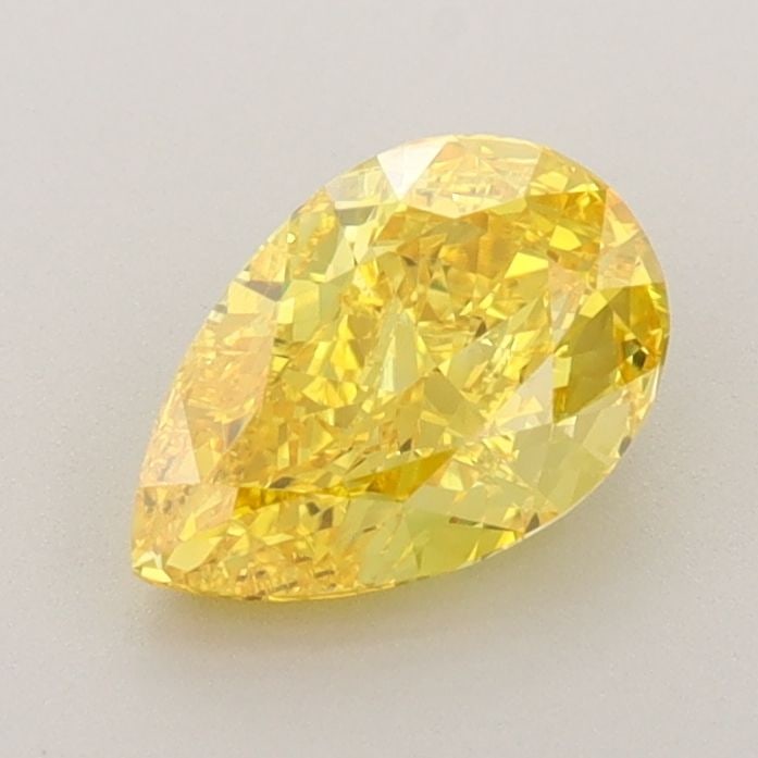 Loose Diamond - PEAR 1.11ct Fancy Vivid Yellow VVS2