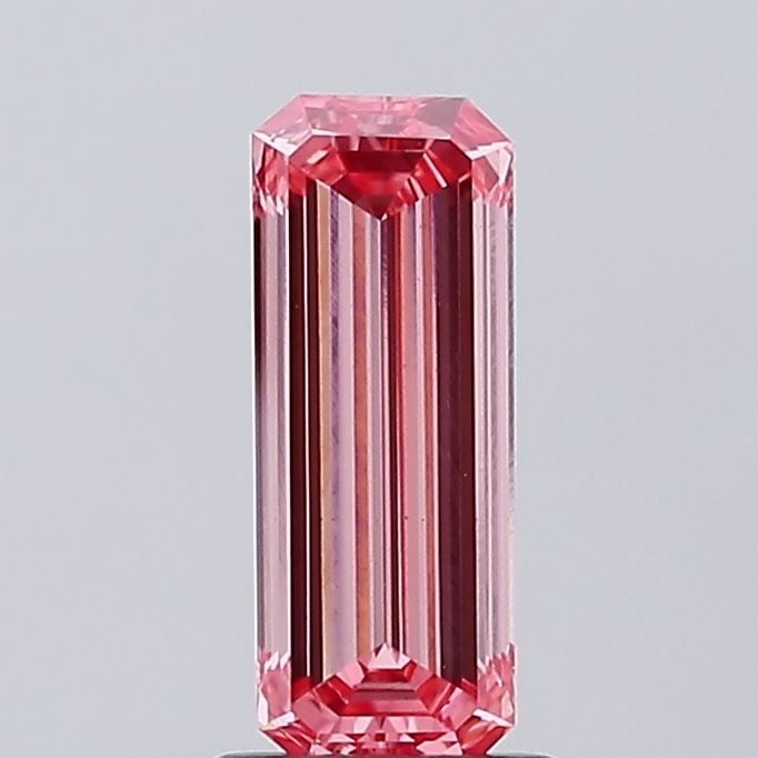 Loose Diamond - EMERALD 1.3ct Fancy Vivid Pink VS1