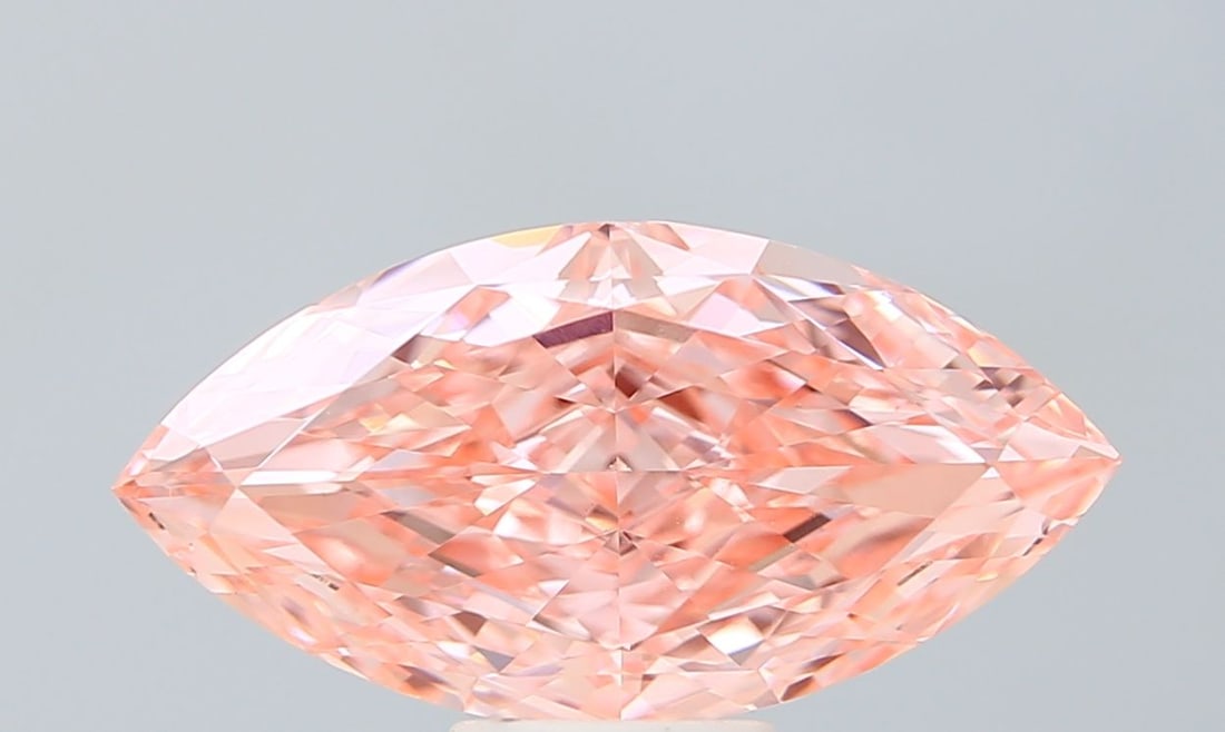 Loose Diamond - MARQUISE 6.27ct Fancy Vivid Pink VVS2