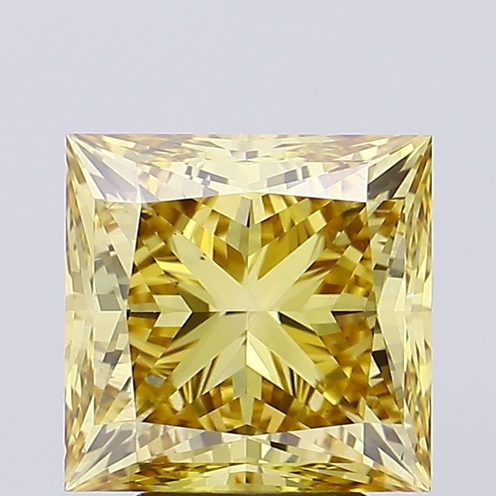 Loose Diamond - PRINCESS 5.01ct Fancy Vivid Yellow VS2: Loose Diamond - PRINCESS 5.01ct Fancy Vivid Yellow VS2 Source: This is a real non-mined Diamond that has been grown in a lab Shape: PRINCESS Carats: 5.01 Color: Fancy Vivid Yellow Certification: IGI V